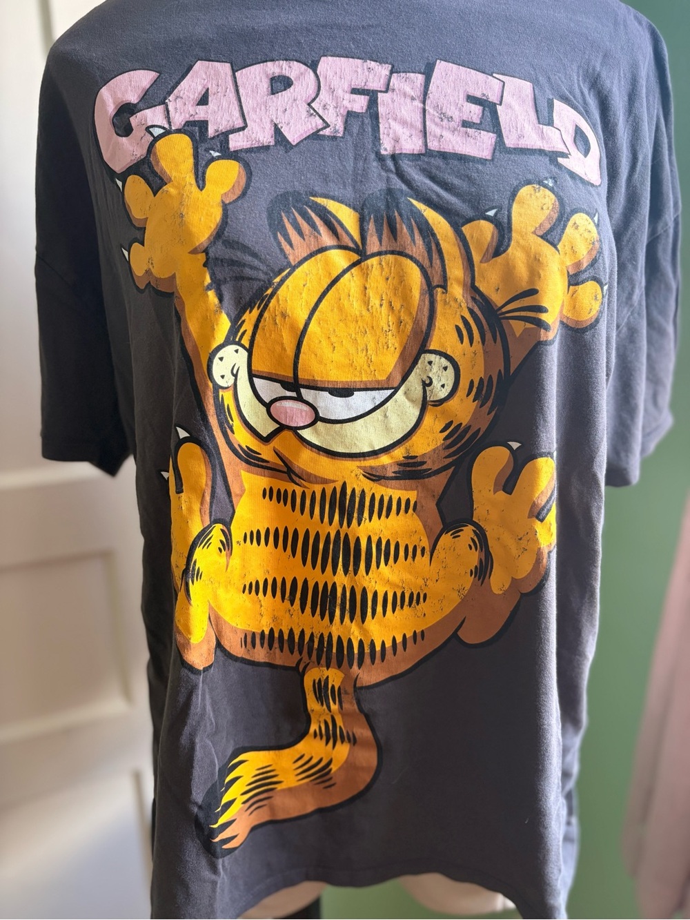 Garfield Graphic Short Sleeve Tee - Black/Pink - Picture 3 of 4